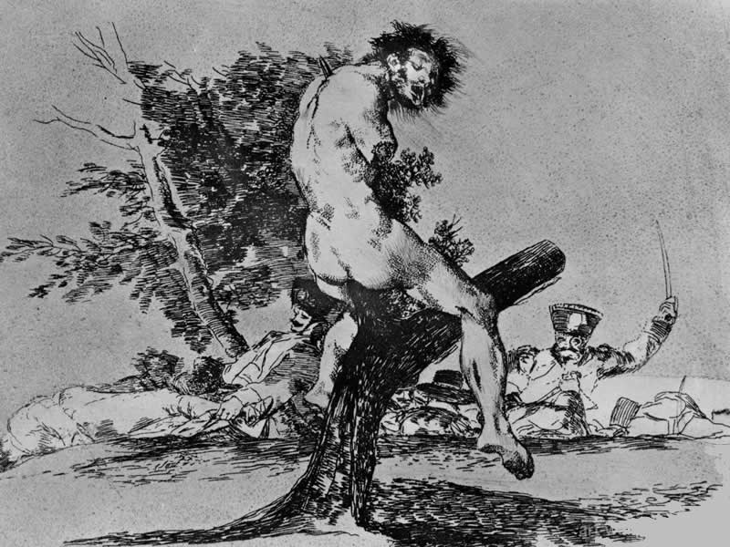 Esto es peor, grabado nº 37 de Los Desastres de la Guerra (1810-15), de Goya "Il.lustració"